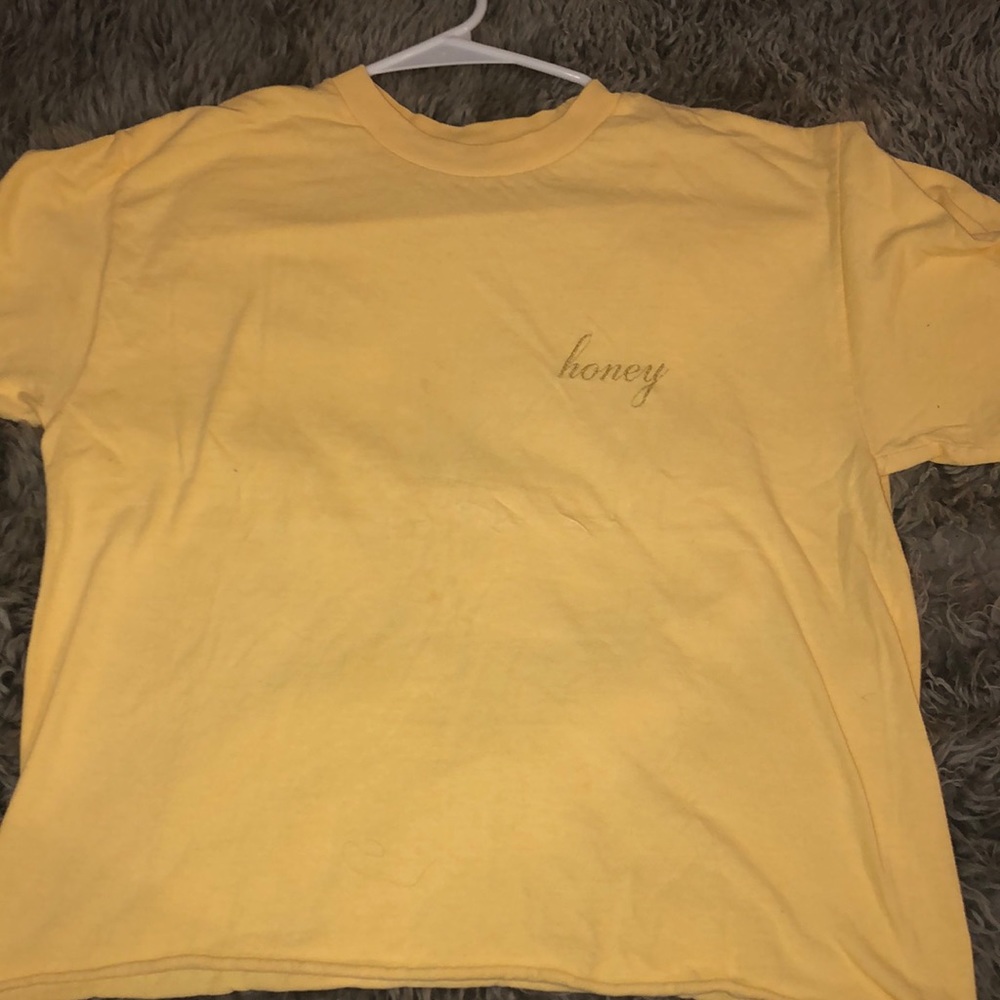 Yellow honey short sleeved teeth brandy Melville